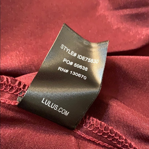 Lulus-Burgundy Tulle Strapless Skater Dress NWT - Picture 8 of 8